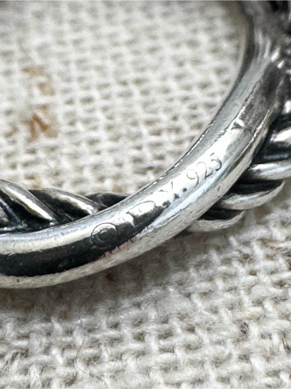 David Yurman .925 Infinity Triple Circle Dangle Drop Earrings - Picture 6 of 9